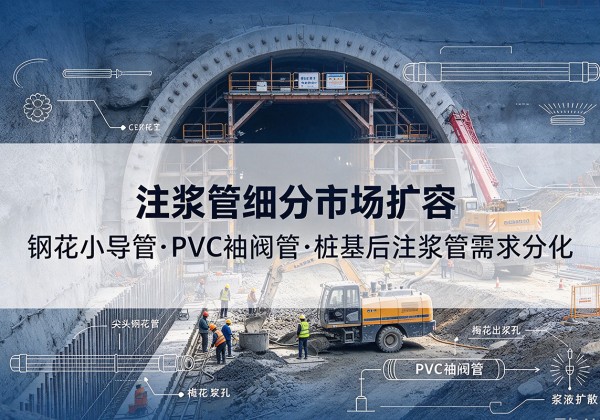 达日注浆管细分市场扩容，隧道钢花小导管、PVC 袖阀管、桩基后注浆管需求分化